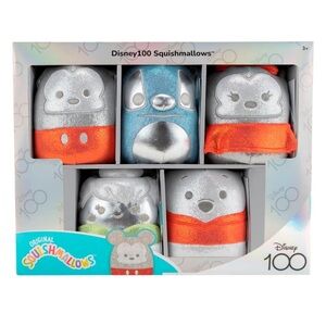 🔥 🔥 Squishmallows Disney 100 5pk Box Set Stuffed Animals Plush Toy